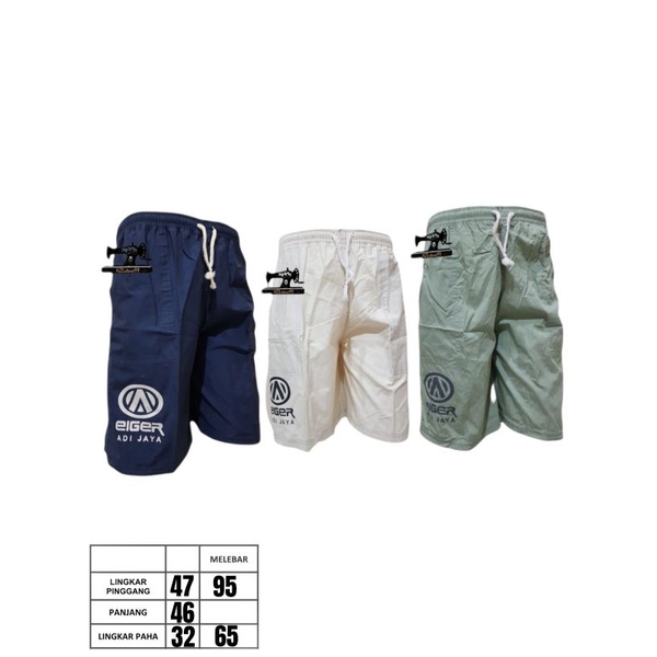 Celana 3/4 dewasa pria/celana kolor cowok/celana santai
