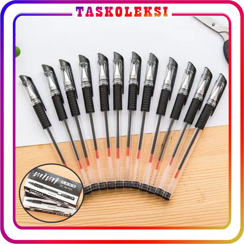 ☛TK☚ R047 Pena Gel 0.5mm Standard Pulpen tinta cair Alat Tulis Sekolah Kantor Pen Warna Warni Pena U