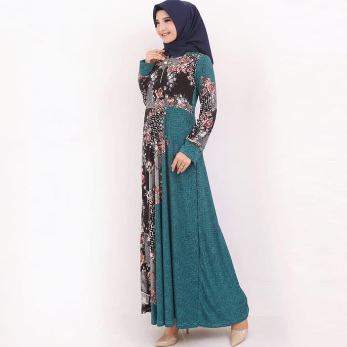 STOK BANYAK BAJU GAMIS WANITA TERBARU GAMIS BUSUI GAMIS MISSBEE SLETING DEPAN 8229 - 2019