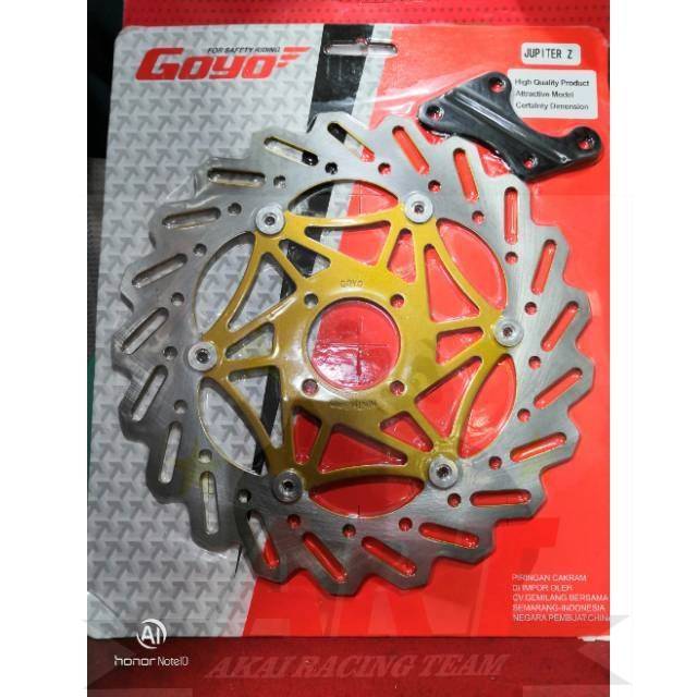 Piringan Cakram Depan Variasi Motor Jupiter z Fizr Force One Vega Lama Ukuran Lebar 30 cm Plus Breket