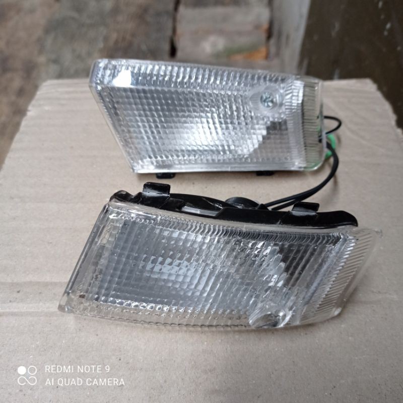 Lampu sen sein depan tornado shogun kebo putih kiri kanan