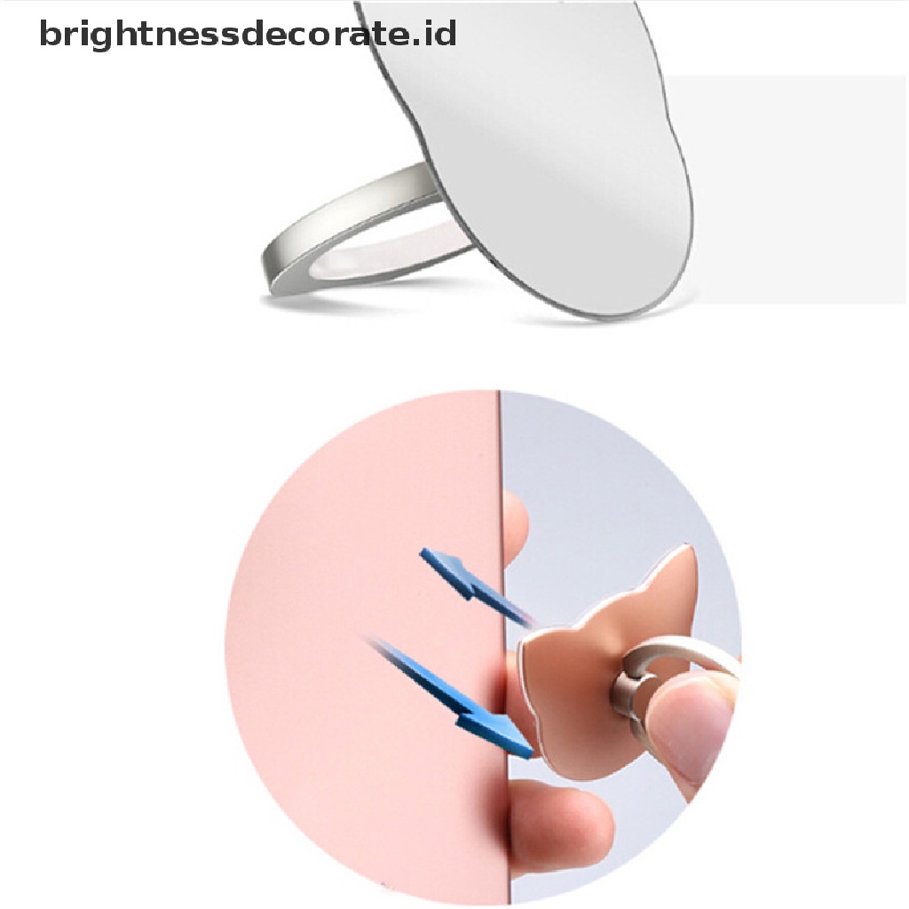 Holder 360 Derajat Bentuk Hewan Kucing° Ring Stand Bracket Jari Untuk Smartphone