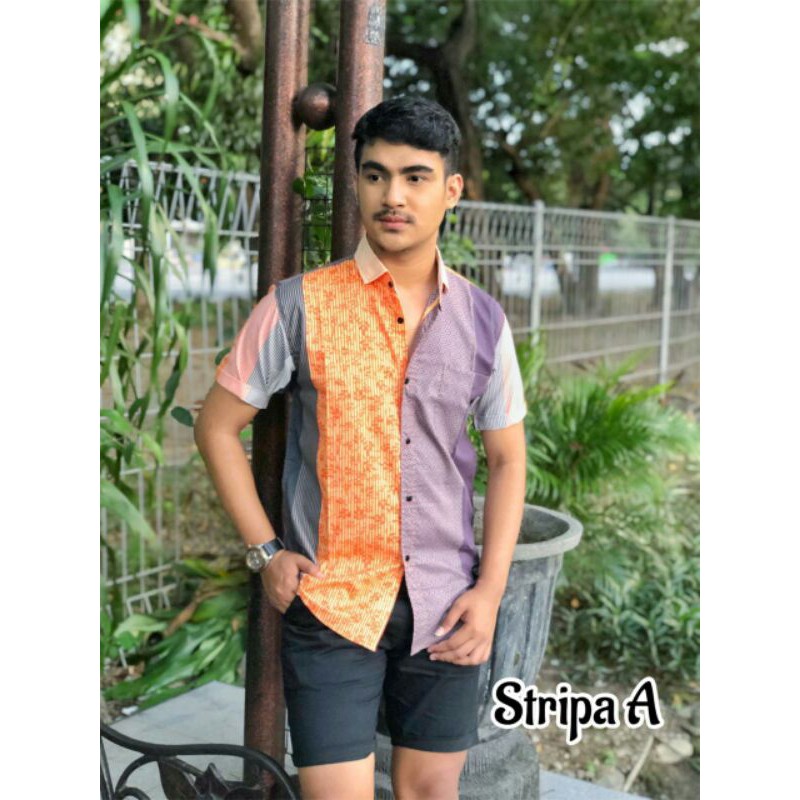 kemeja pria bahan kain katun yg lagi trend