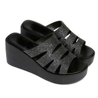  Terbaru  Sandal  Wanita  Wedges Sandal  Wedges Gliter 