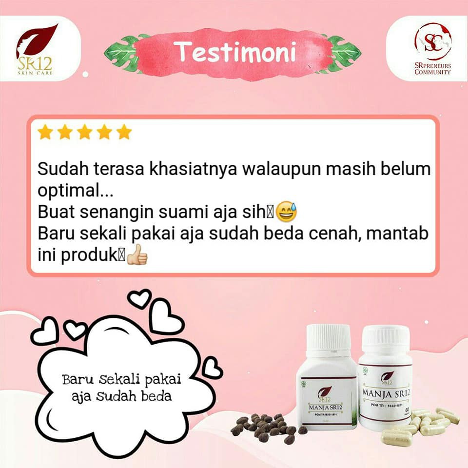 Manja SR12 - Manjakani Aceh Manja Butir dan Kapsul - Obat Keputihan Herbal dan Perapat Miss V - Mengurangi Gatal Gatal dan Bau Tidak Sedap