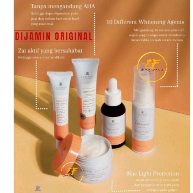 Jual LA TULIPE Lightening Series(Serum/Day Gel/Night Cream/Spot Cream ...