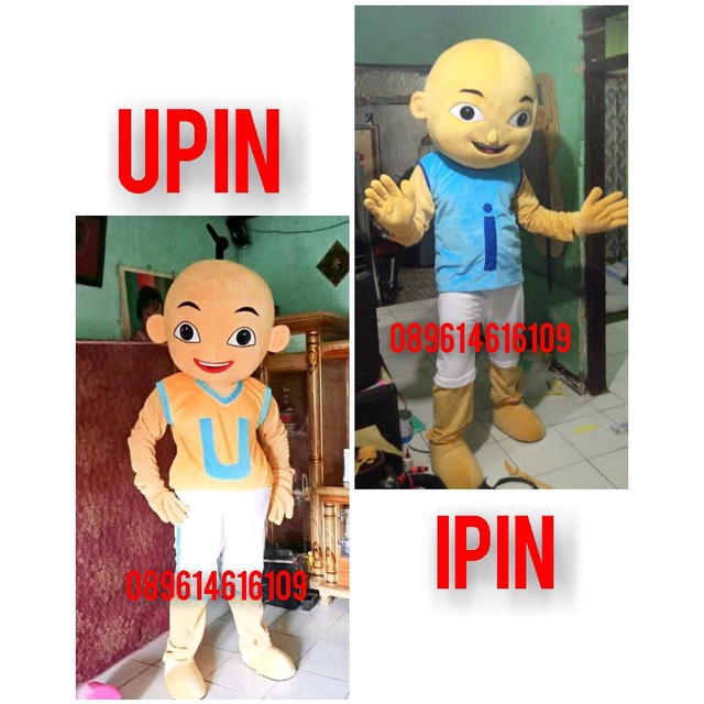 kostum badut Upin Ipin