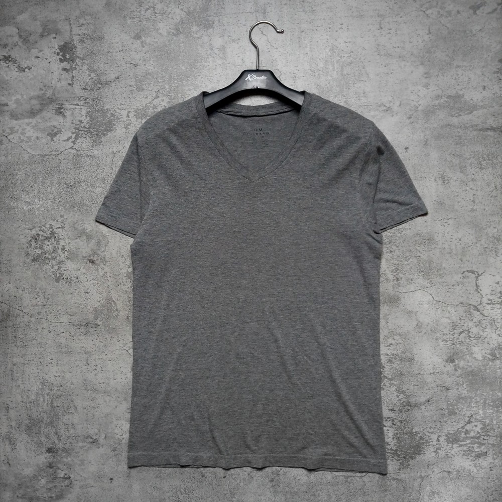 Kaos Vneck Polos Giordano Grey Second Branded Original