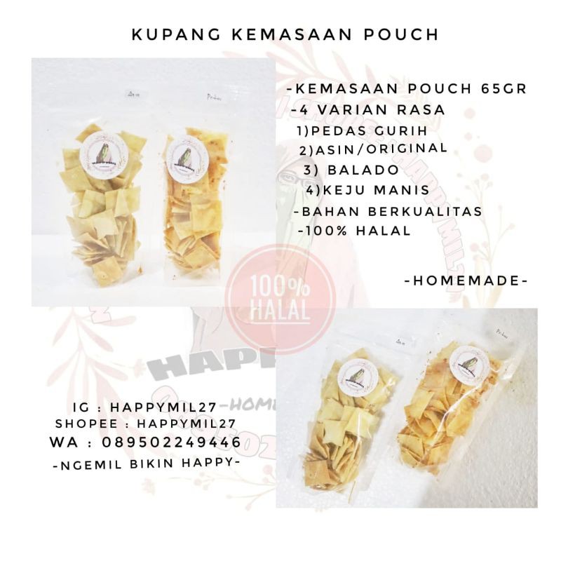 

KUPANG POUCH(KULIT PANGSIT)KEMASAN KEKINIAN