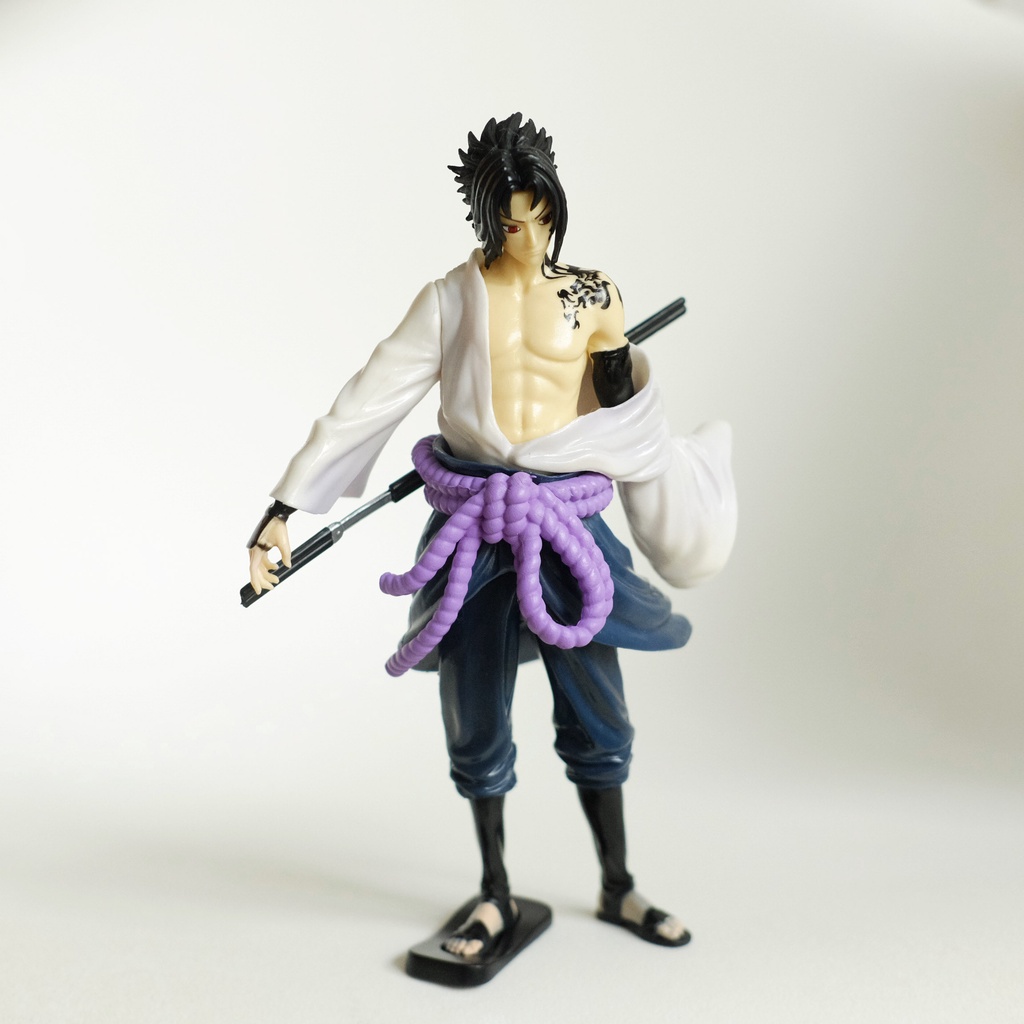 ANIME ACTION FIGURE - UCHIHA SASUKE NARUTO SHIPPUDEN - WITH KATANA - HOBI KOLEKSI