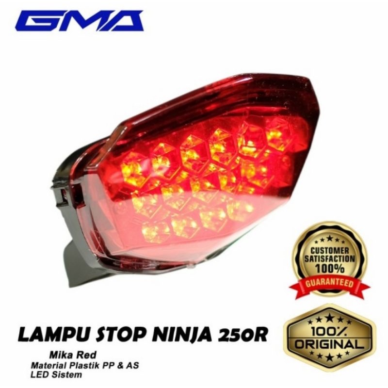 Lampu stop LED GMA ninja 250 - stoplamp ninja 250 R GMA - Charmoto