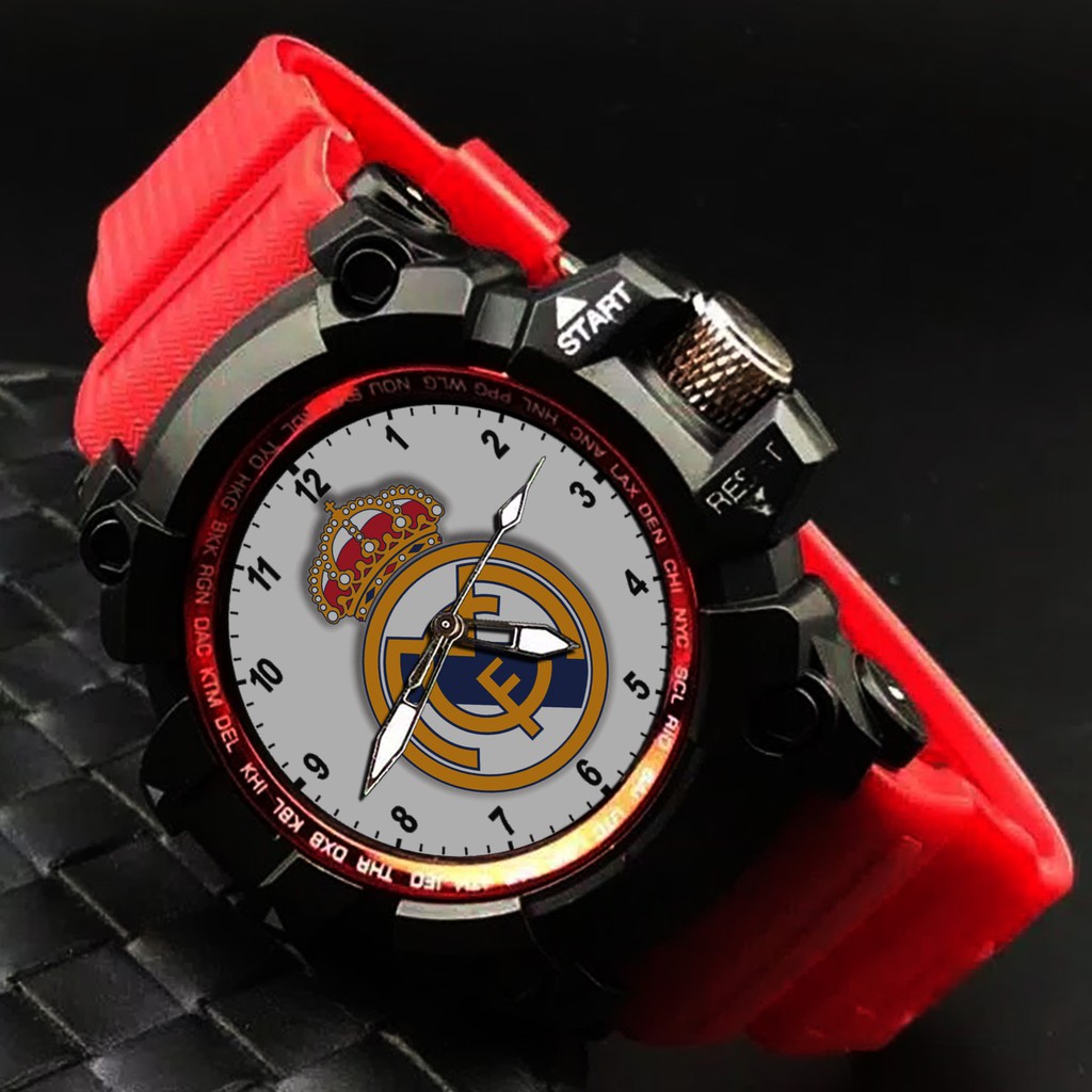 (EXCLUSIVE) JAM TANGAN REAL MADRID 1 (STRAP WARNA)