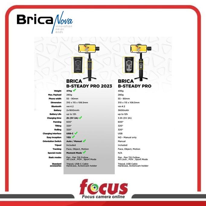 Brica B-Steady Pro 2023 3-Axis Gimbal Smartphone