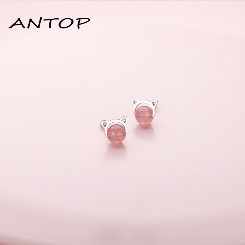 Anting Kecil Yang Indah Anting-anting Kecil Pemodelan Hewan Geometris Tanaman Yang Kreatif  ANTOP