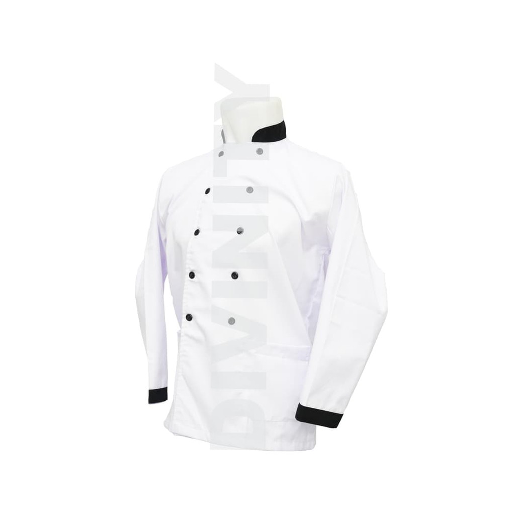 BAJU KOKI CHEF UKURAN JUMBO TANGAN PANJANG PRIA WANITA UKURAN BESAR