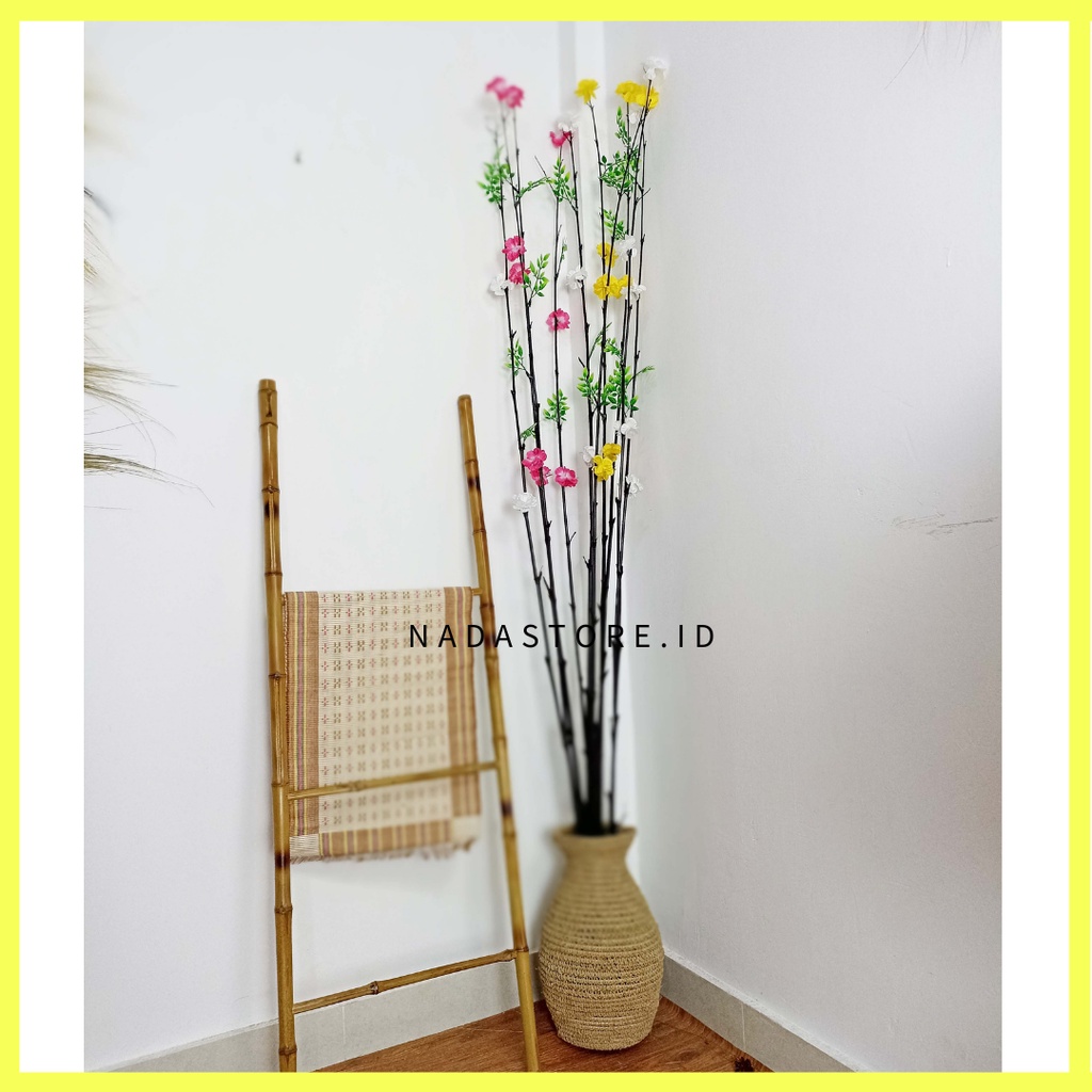 Bunga Artificial anyelir / Stik bunga Hias Dekorasi rumah Dried Flower Tinggi 180 cm Murah Harga Grosir ISI 2 pcs