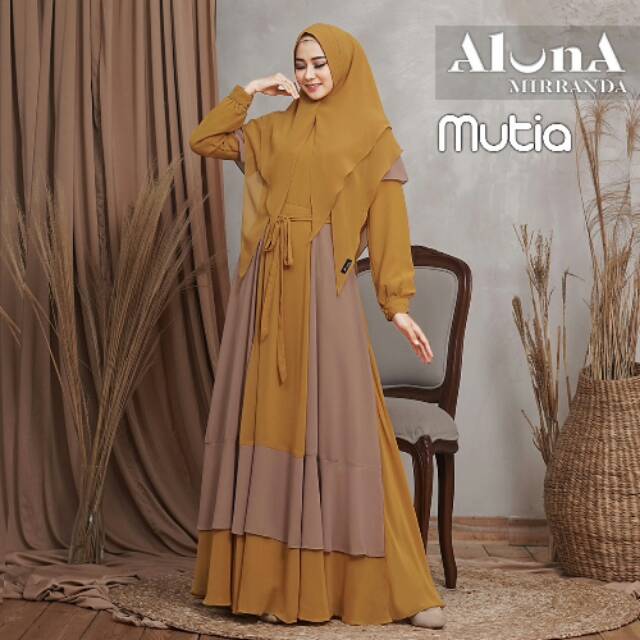 Gamis Mutia Syari Set by Aluna Mirranda