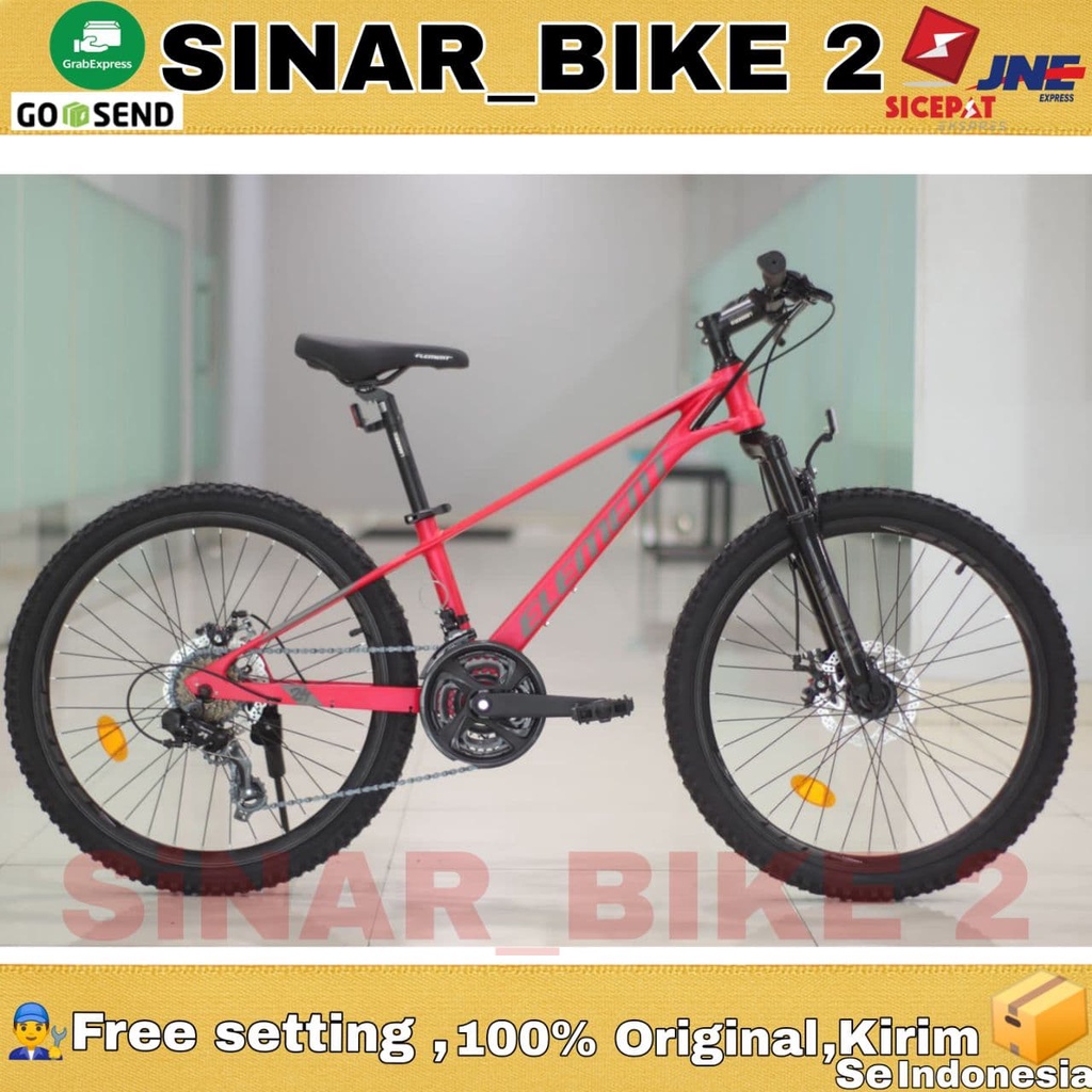 Sepeda Gunung MTB ELEMENT ALUMIX 24 Inch 24 Speed Alloy