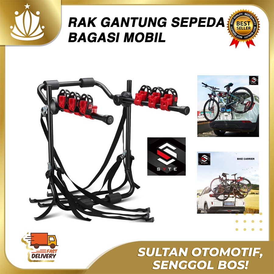 Bike Carrier Mobil 3 Sepeda, Gantungan di Mobil UNIVERSAL