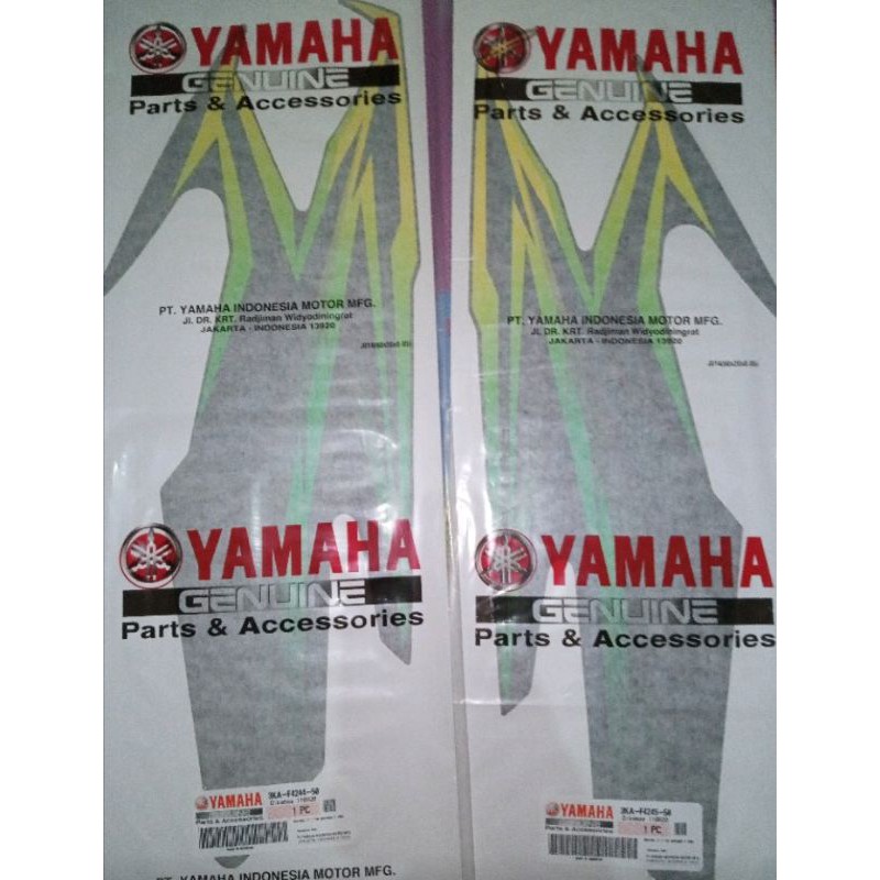 STRIPING RX KING 2005 HIJAU STIKER STRIPPING RX KING 2005 ORI YAMAHA YGP