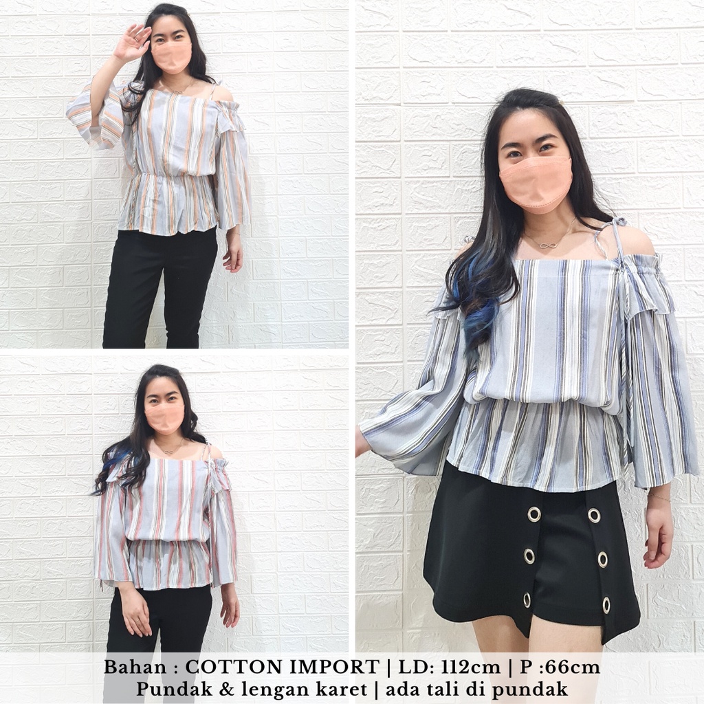 722 kidori sabrina stripe top