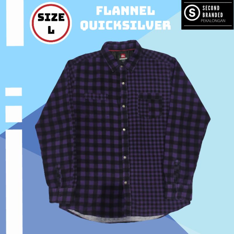 Kemeja Flannel Quicksilver 2 Motif