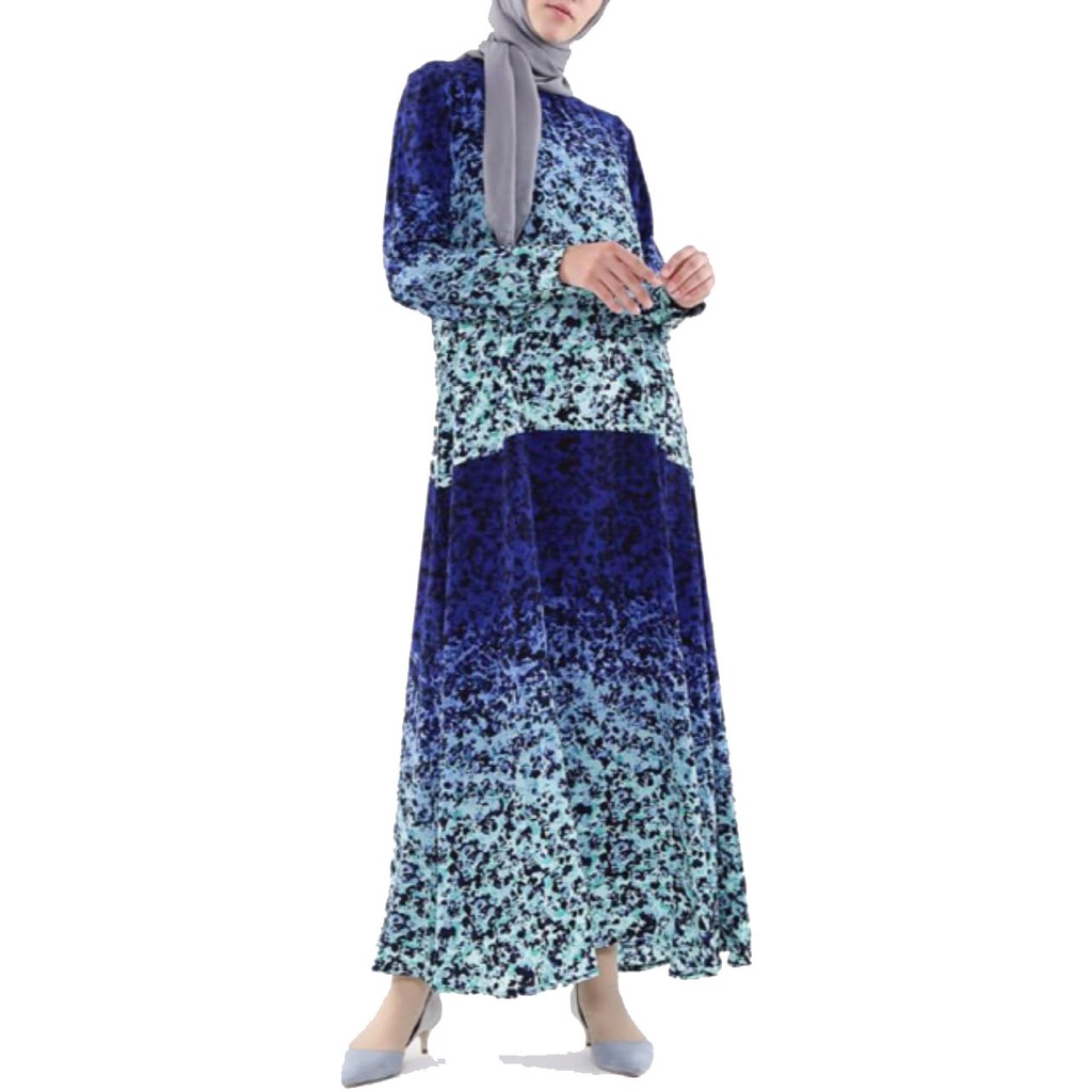 

Irsalina Syifa Abaya Blue Motif