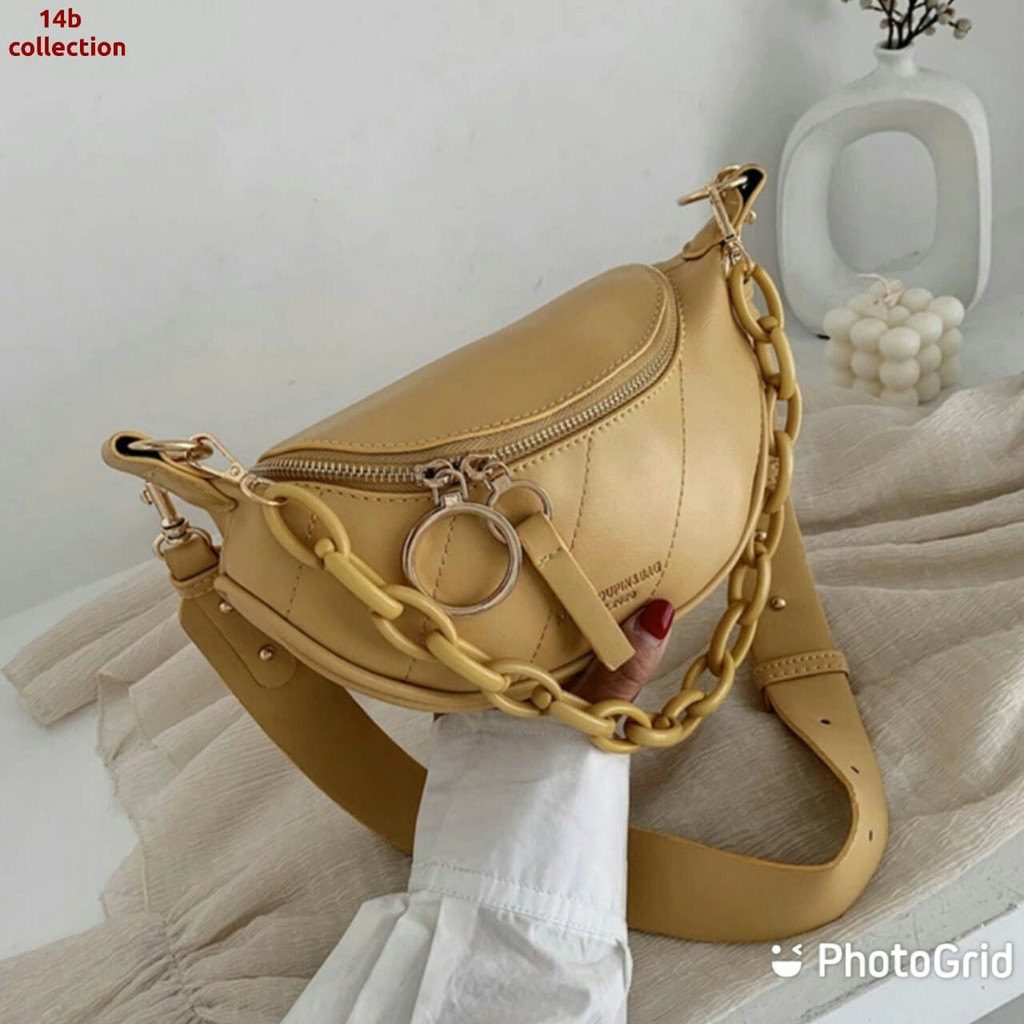 tas selempang tas semi kulit wanita model 2022 terbaru andini