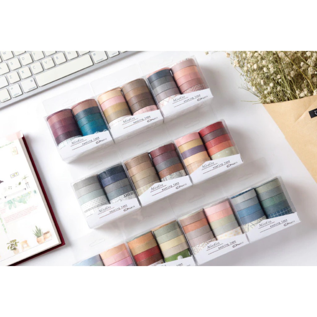 

Washi Tapes Polos Simple 10pcs