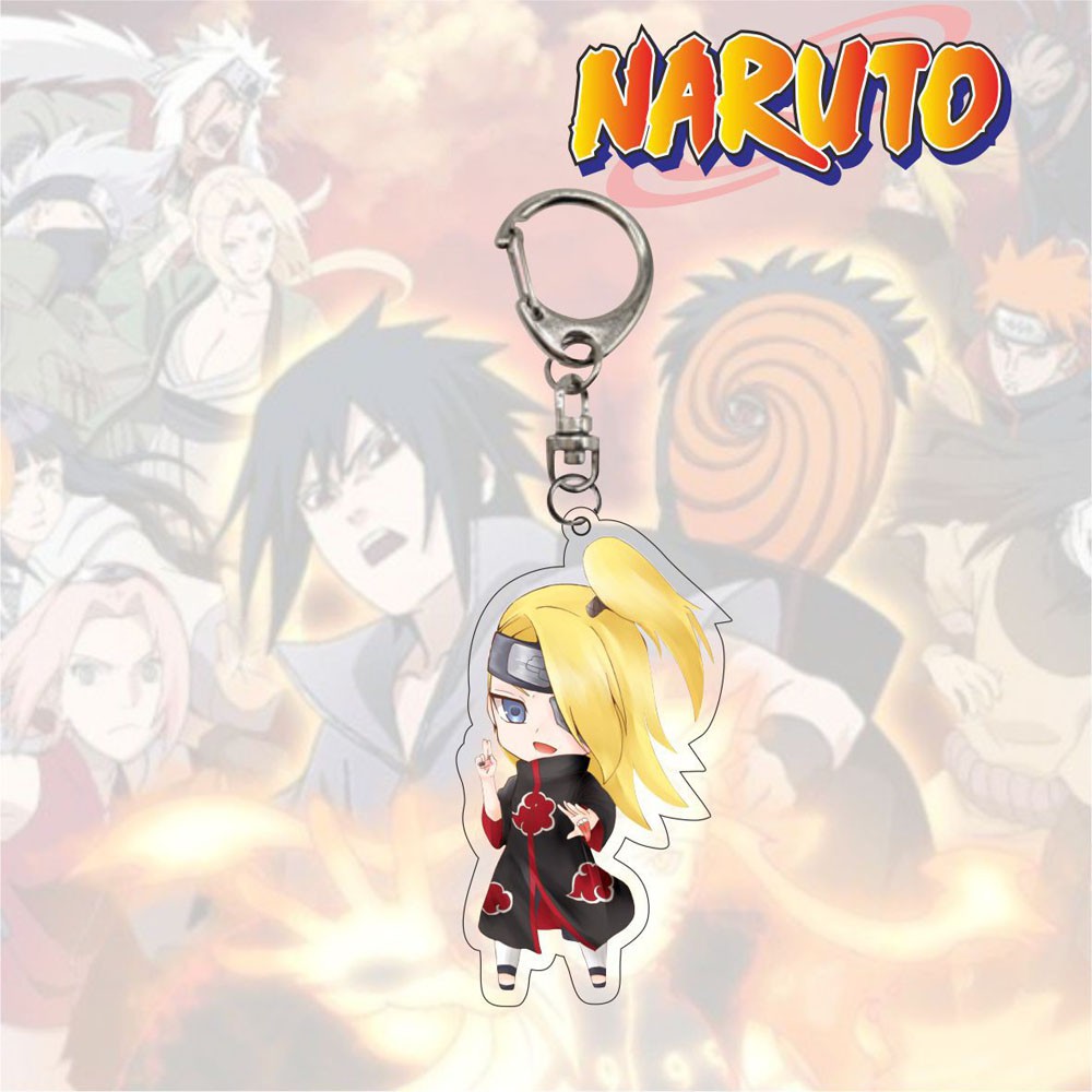 Lanfy Gantungan Kunci Action Figure Anime Naruto Versi Q