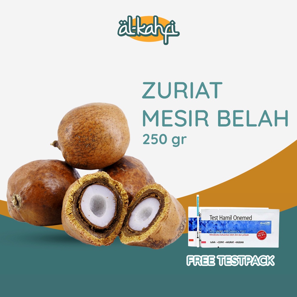 Buah Zuriat Mesir Belah 250 Gram Promil Free Test Pack Original Doum Mesir