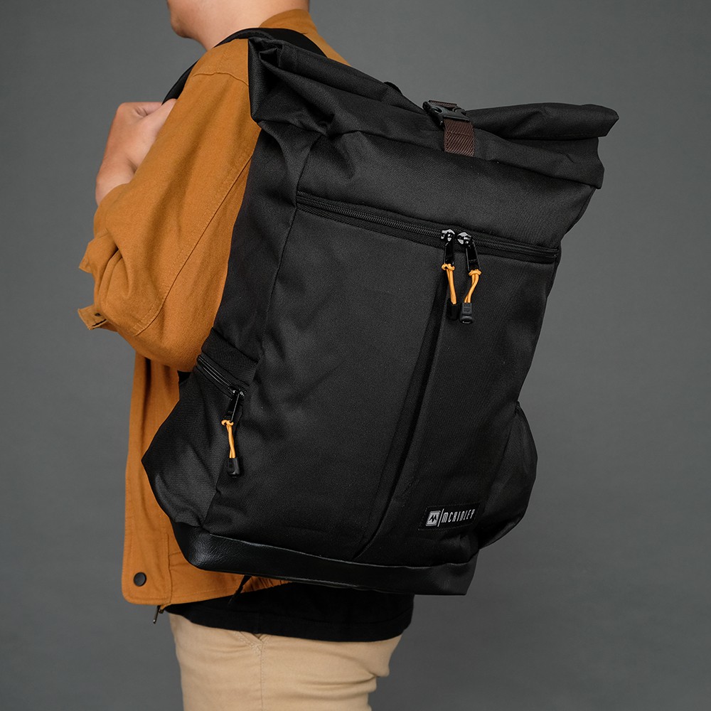 LUCIFER BLACK |MNM x McKinley| Ransel Tas Punggung Backpack Pria FREE RAINCOVER - ORIGINAL