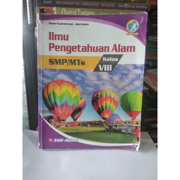 buku IPA SMP/ Mts kelas 2-8 penerbit bumi aksara