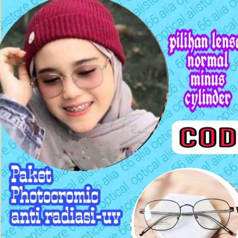 kacamata Paket Photocromic Normal/minus.frame 5708