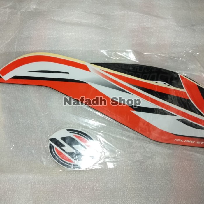 Sale HG00IA Stiker Striping Lis Body Scoopy FI LED Sporty ISS 2019 Hitam Putih