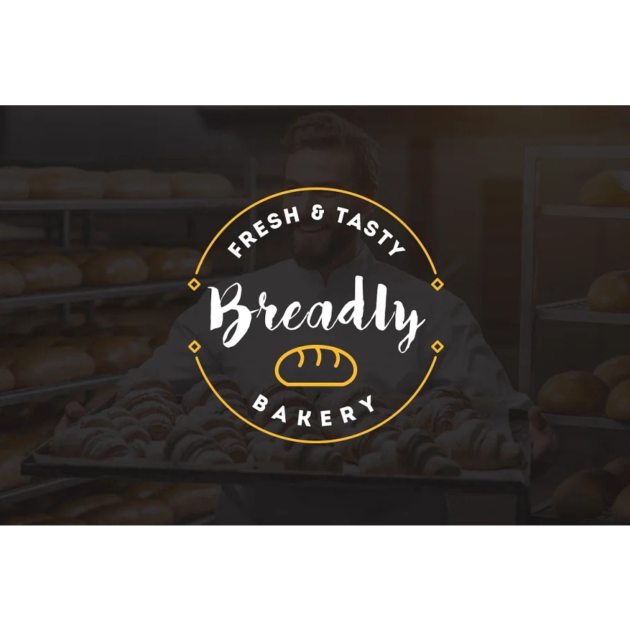 10 Bakery Shop Flat Script Logo