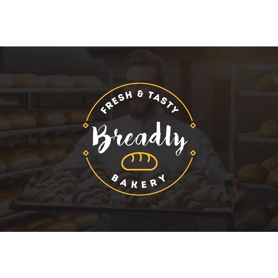 10 Bakery Shop Flat Script Logo