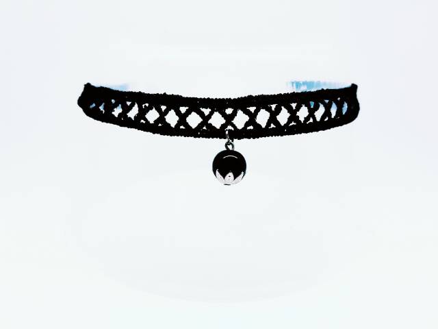 Choker black pearl necklace/ kalung handmade/ kalung korea