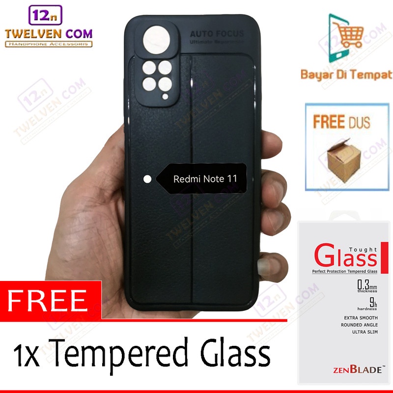 [FLASH SALE] Case Auto Focus Softcase Xiaomi Redmi Note 11 - Free Tempered Glass