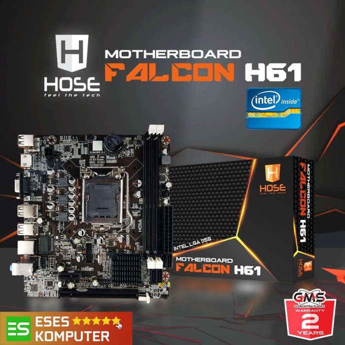 Motherboard HOSE H61 FALCON DDR3 LGA1155 | Garansi Resmi 2 Tahun