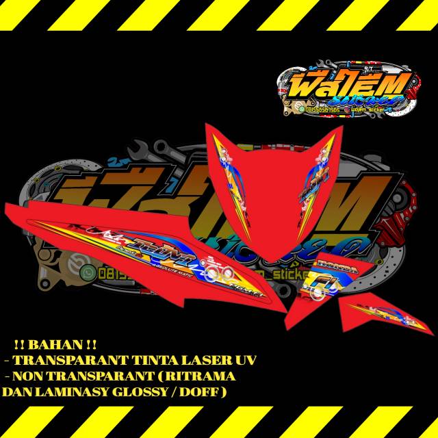 Striping Beat Fi 2013 - 2016 Transparan