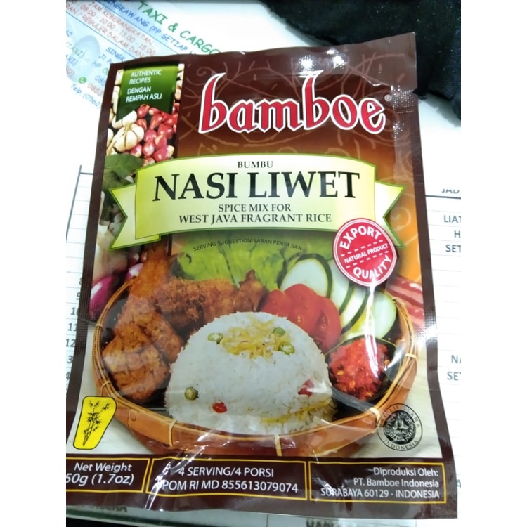 

Bamboe Nasi Liwet 50 G