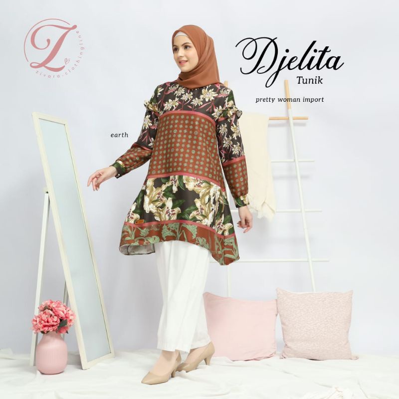 Djelita Tunic By Zivara Clothing