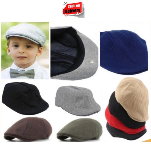 Topi Kodok Anak / Topi Pelukis / Flat Cap Laki Perempuan Usia 6 Bulan - 3 Tahun