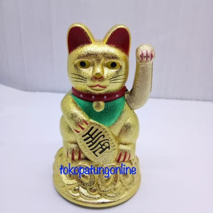 

14.84Ftgrdujh- Kucing Hoki Rejeki Maneko Neki Gold -Toko-Boneka.