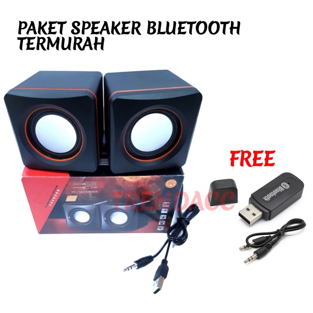 Trend-Speaker Komputer PC Laptop Notebook USB Mini Multimedia FREE Bluetooth Receiver BT163