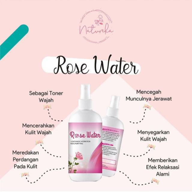 Rose water (Air mawar murni)