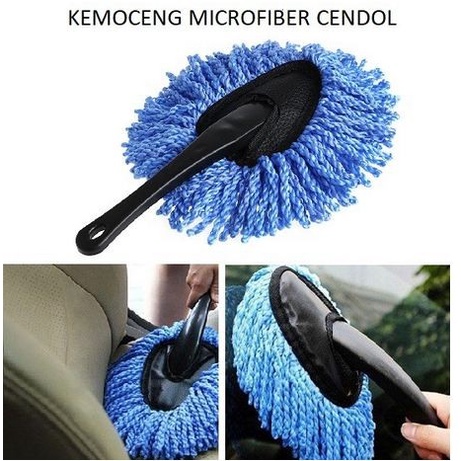 KEMOCENG SEGITIGA MINI cendol lap debu mobil halus sulak microfiber