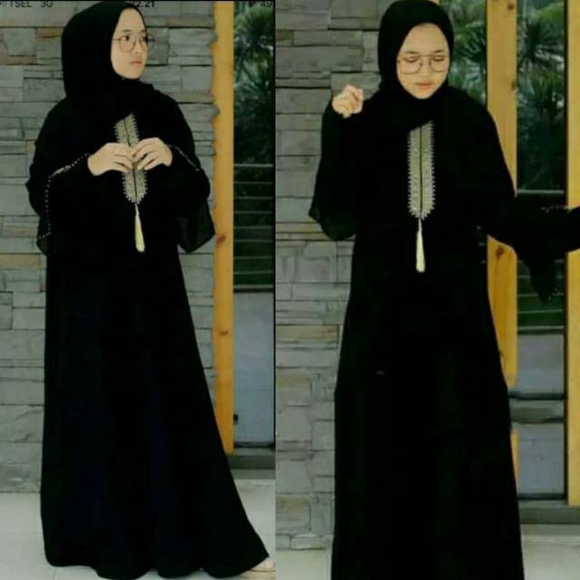 BEST SELLER !!! ABAYA DUBAI HEIDY SANGAT CANTIK, ANGGUN, MURAH DAN BERKUALITAS