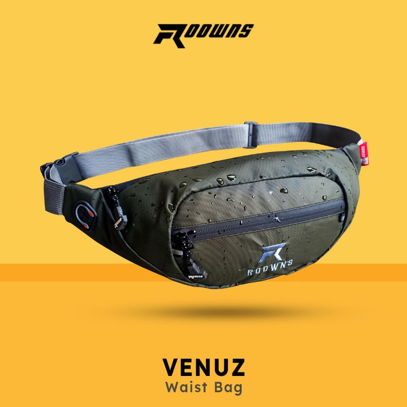 Tas Selempang Pria Waterproof Waist Bag Hezel Pria Venuz